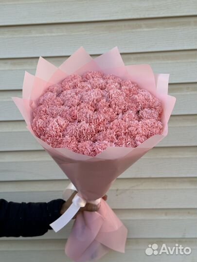 Гвоздики цветы 49 шт