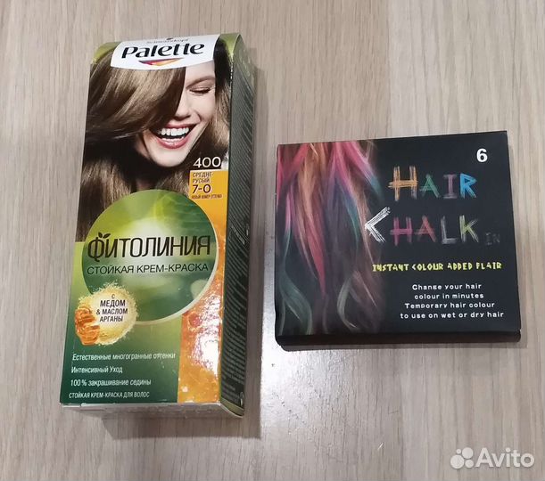 Краска, мелки для волос