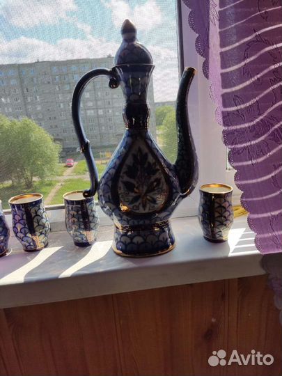 Кувшин, стопки фарфор