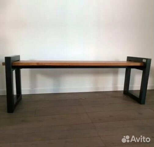 Скамья в стиле лофт