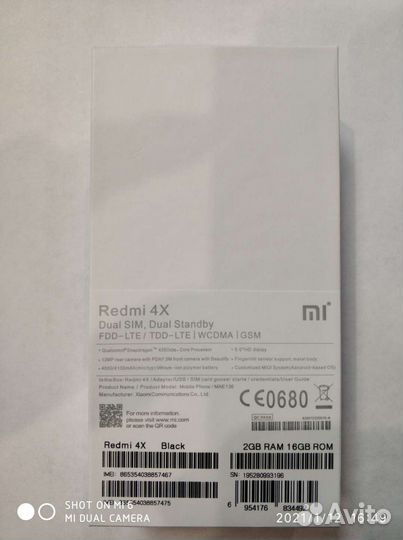 Телефон Xiaomi 4x 2/16