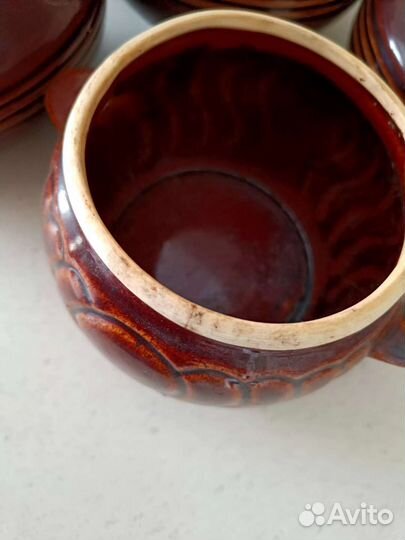 Горшочки для запекания глиняные