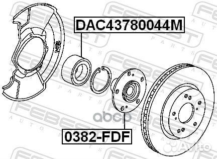 Ступица 0382-FDF 0382-FDF Febest