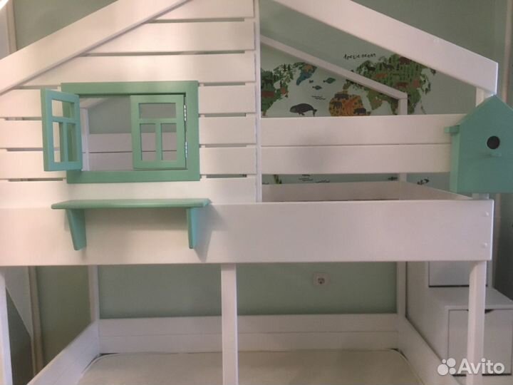 Кровать двухьярусная домик 1600*800