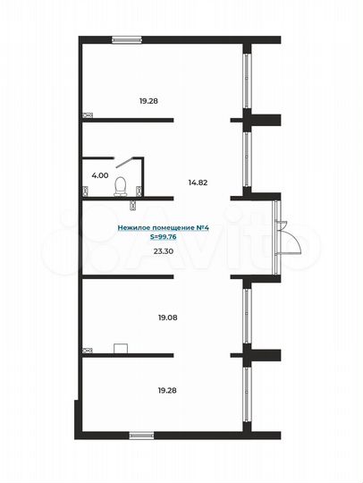 Продам помещение свободного назначения, 99.76 м²