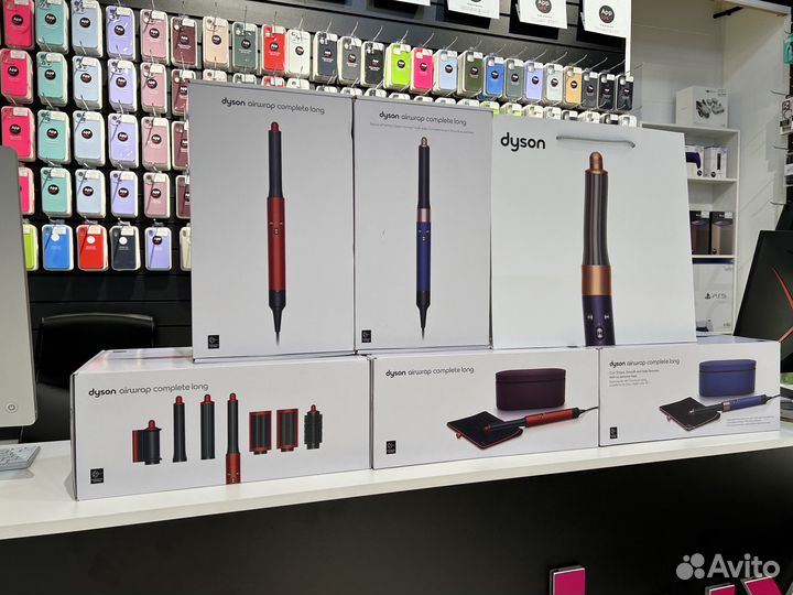 Dyson Airwrap Short (Синий/Розовый)