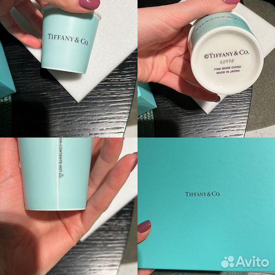 Кофейный набор 4 эспрессо фарфор Tiffany&Co