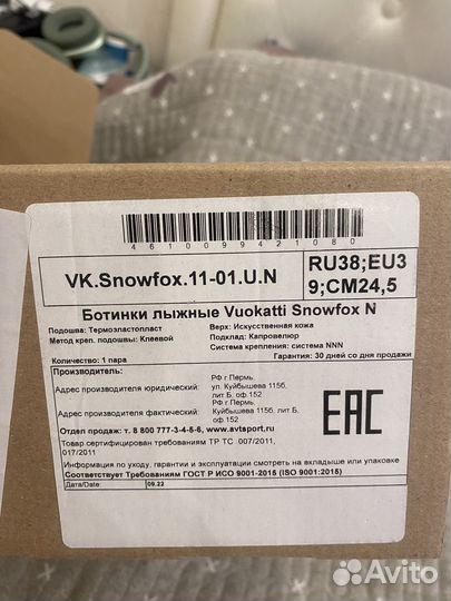 Лыжные ботинки