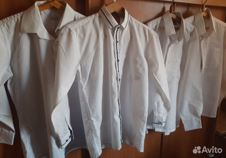 Рубашки белые на мальчика