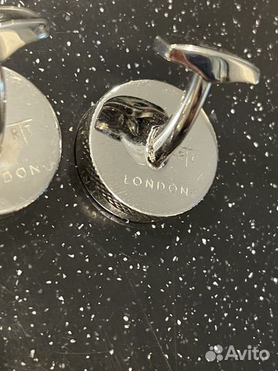 Запонки мужские в виде механизма часов