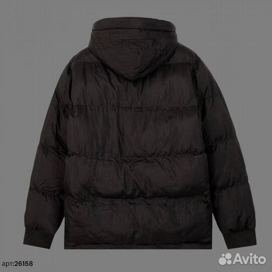 Зимняя куртка stone island с капюшоном объëмная 44(XS/S)