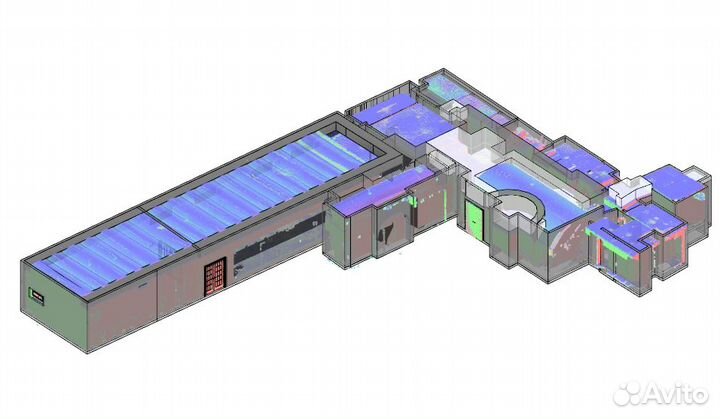 Моделирование по облаку точек / визуализация/ офор