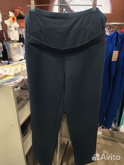 Новые штаны для беременных, серые, р52