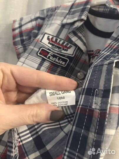 Рубашки на мальчика 86-100 размер