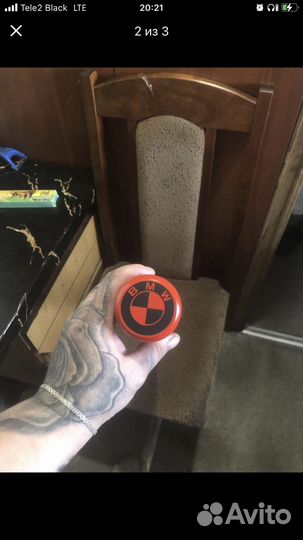 Бейсбольная бита с логотипом бмв