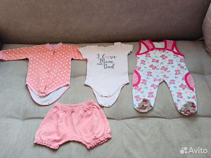 Вещи пакетом на девочку 68 74