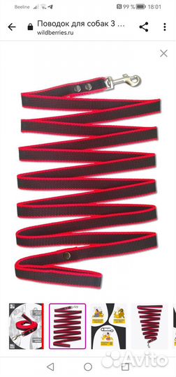 Ошейник с поводком