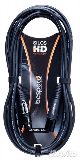 Кабель микрофонный Bespeco hdfm100 (XLR-XLR) 1 m