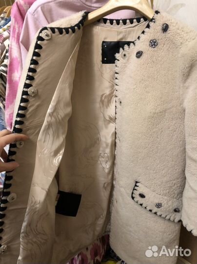 Шуба из натуральной овчины снежная королева