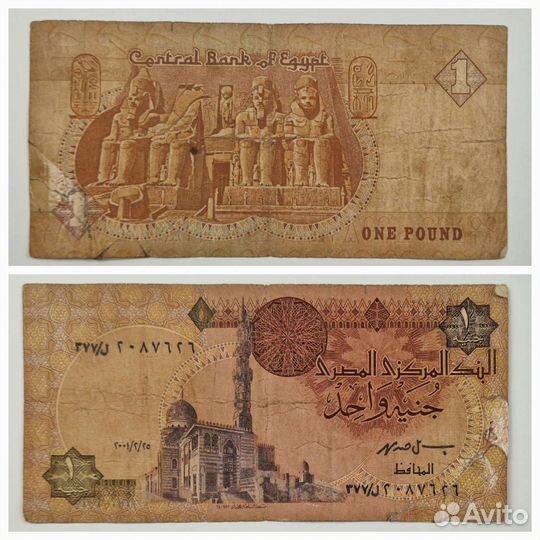 Банкнота египетский фунт