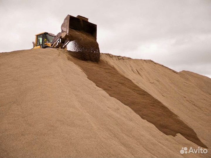Песок \ Земля строительный средний от 3кубов