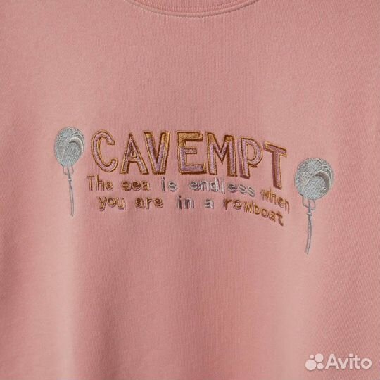 Свитшот розовый cav empt унисекс cavempt