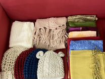 Женские вещи пакетом (шапка, шарф, палантин)