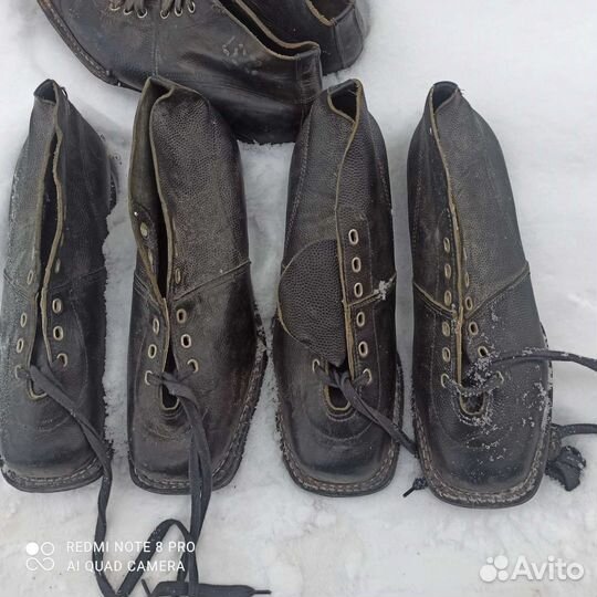 Лыжные ботинки (натур.кожа) р. 28.5 новые