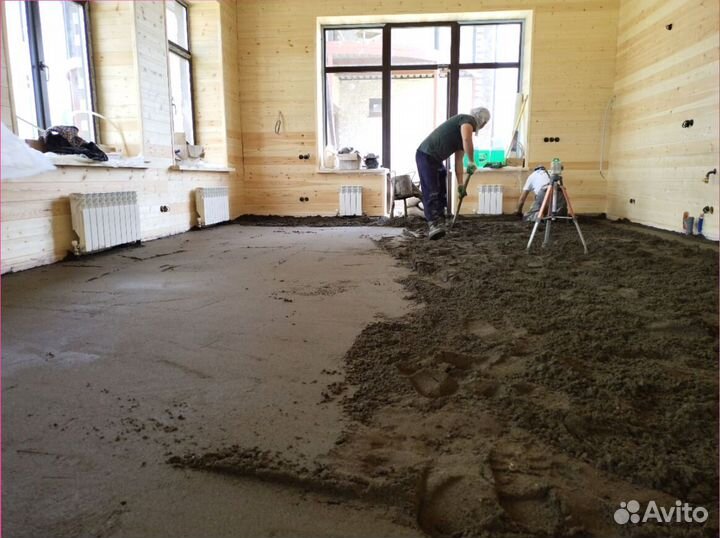 Стяжка пола под ключ