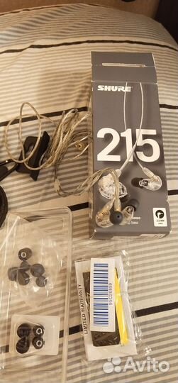 Внутриканальные наушники Shure SE215, оригинал