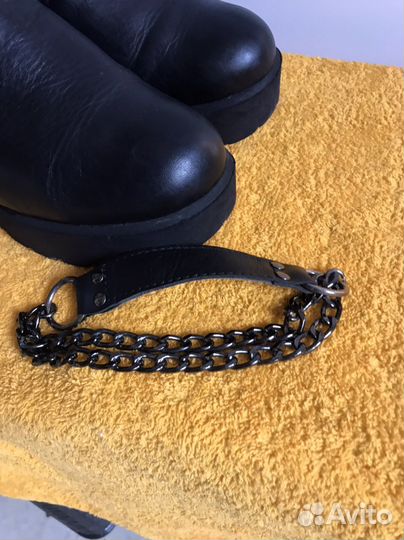 Ботильоны, ботинки челси кожаные