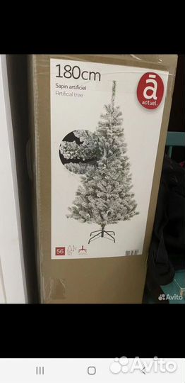 Ель искуственная заснеженная 180 см