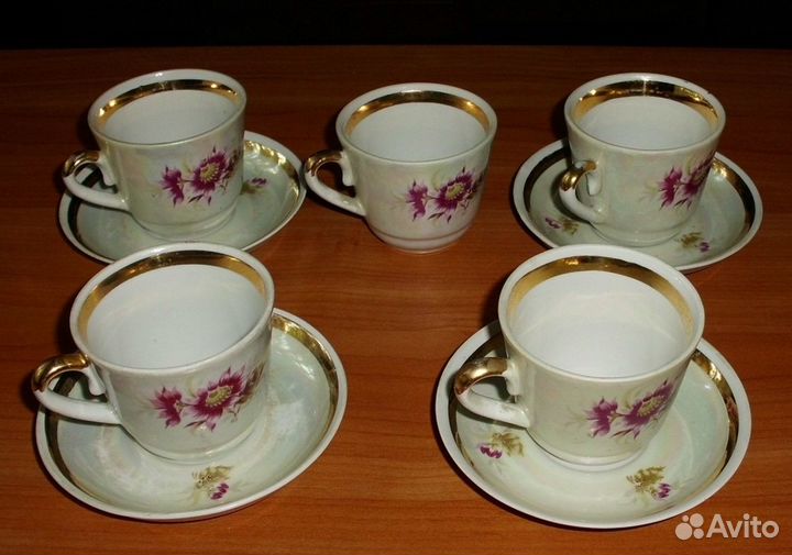Сервиз кофейный Городницкий фарфор СССР