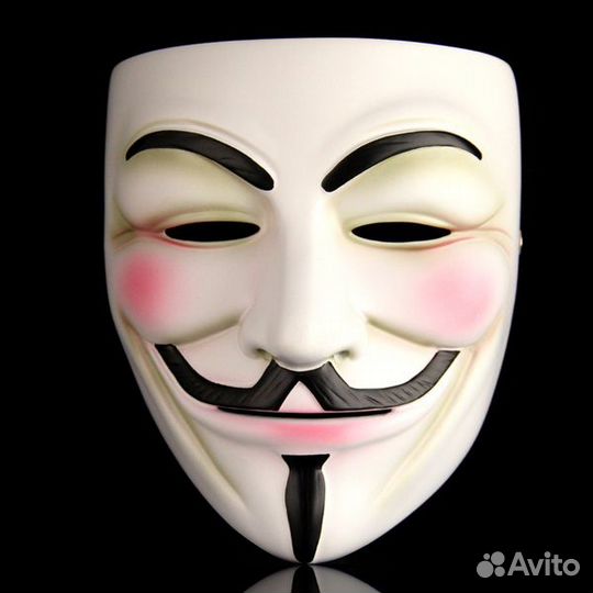 Маска гая фокса белая