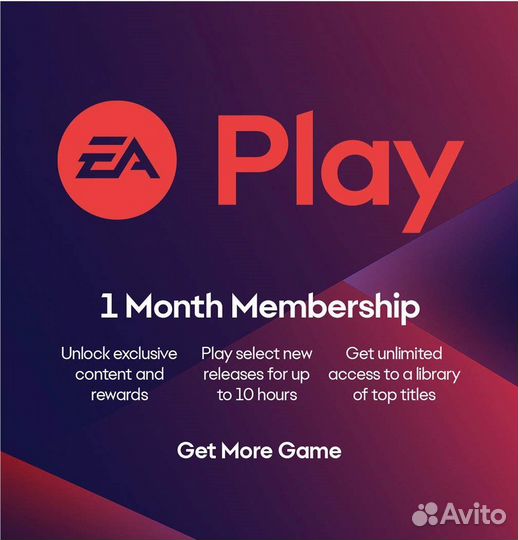 Подписка EA play 1 месяц