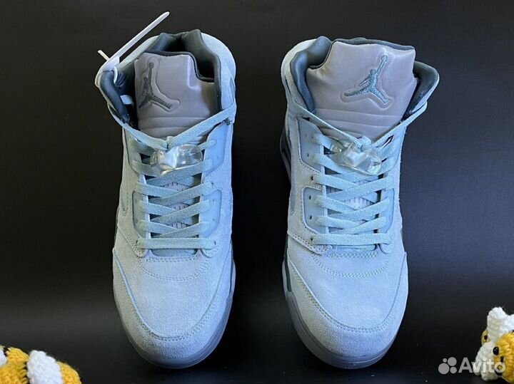 Nike Air Jordan 5 Retro Blue Bird Голубые 41-45