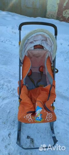 Детские санки коляска бу