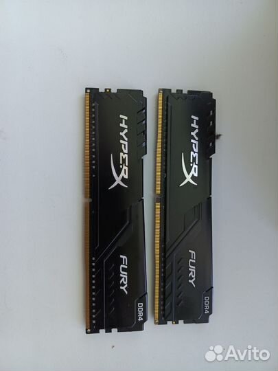 Оперативная память ddr4 hyperx fury 16 gb