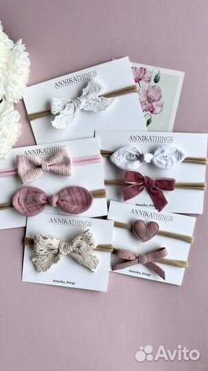 Бантики, повязки для волос, для девочек