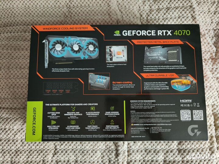 Видеокарта RTX 4070 новая