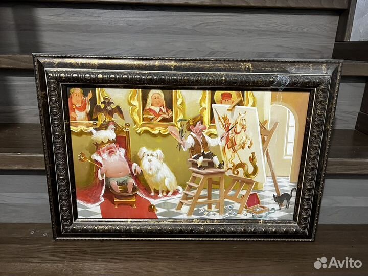 Картина маслом на холсте бу