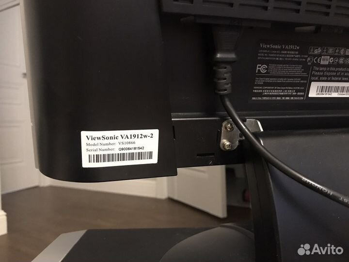 Монитор viewsonic va1912w-2