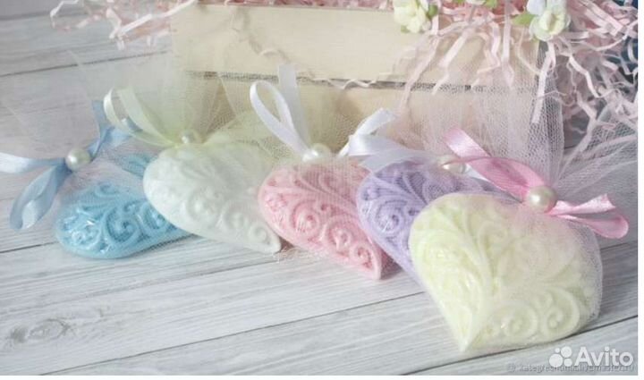 Подарок для гостей бонбоньерки свечи мыло