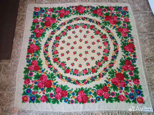 Платок шаль СССР/ Платок Олимпиада 80