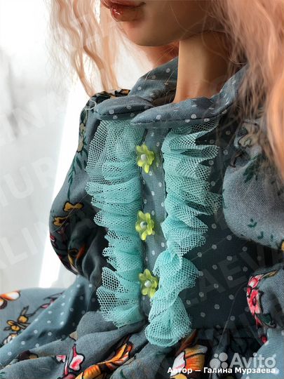 Авторская будуарная кукла ручной работы