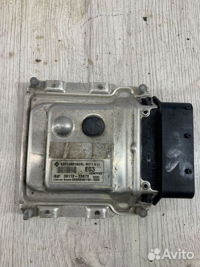 Блок управления двигателем эбу Мозги Hyundai solar