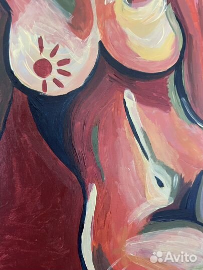 Картина холст на подоамнике, акрил