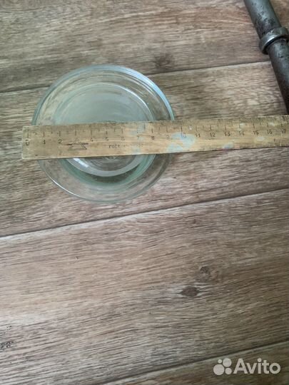 Бутыль банка с крышкой СССР стеклянная