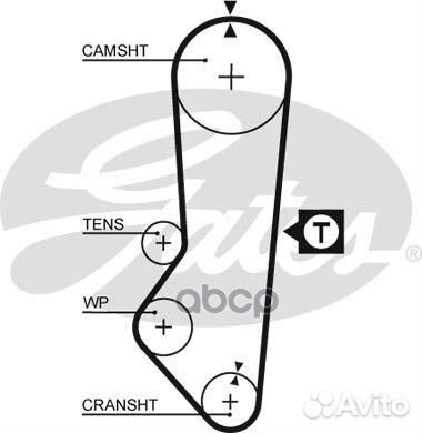 Ремень грм ford fiesta 89-95/escort 90-00 5357XS