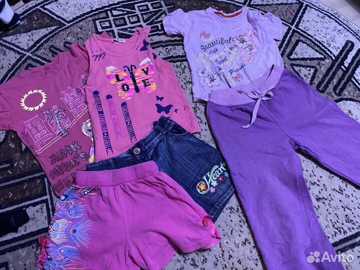 Вещи пакетом на девочку рост 122 128 130